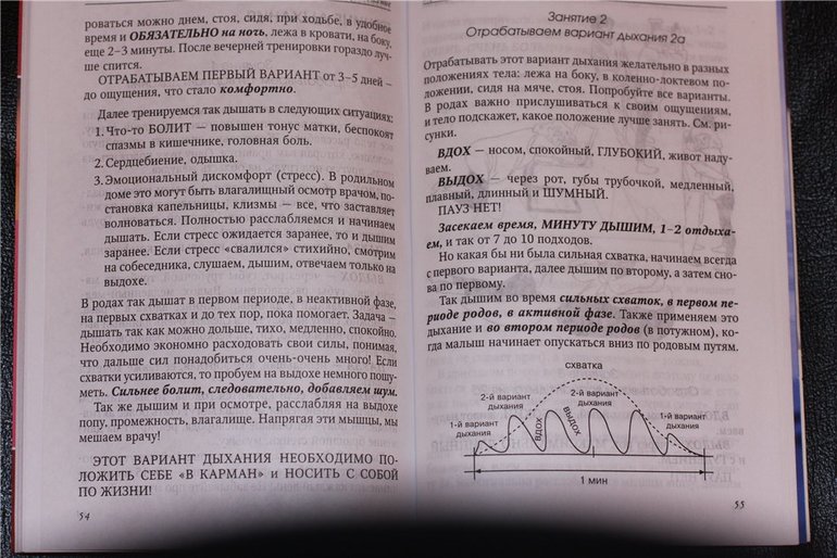 Дыхание в родах (из методички)