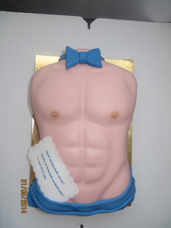 мужской торс на девишник