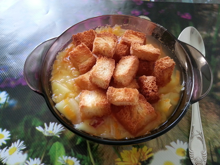 Гороховый суп-пюре.