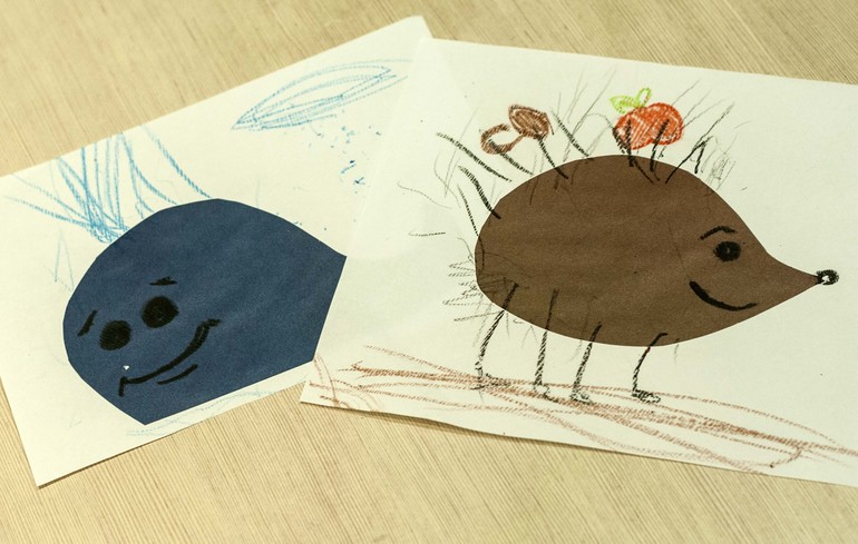 Горошек рисует, или занятия в 2 года 7 месяцев.