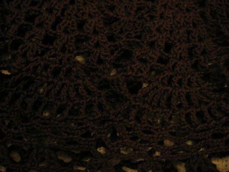 Длинная юбка крючком