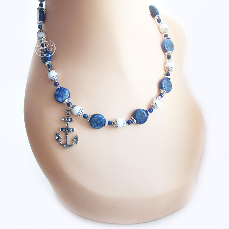 "Полны вперед" - серьги и колье