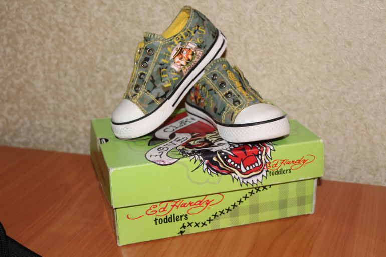 Кеды Ed Hardy р-р 7 (23,5)