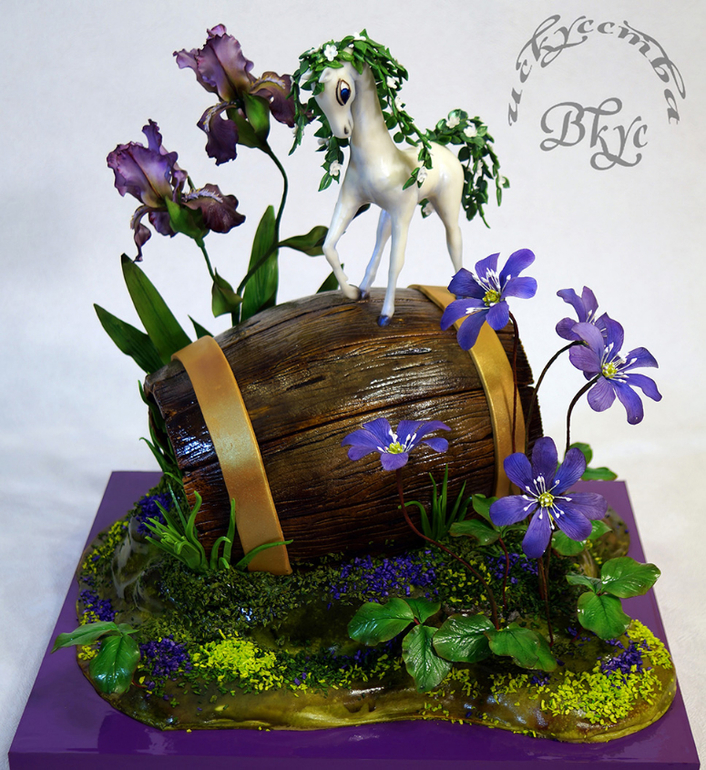 Торт по мотивам мультфильма "Удивительная бочка")))