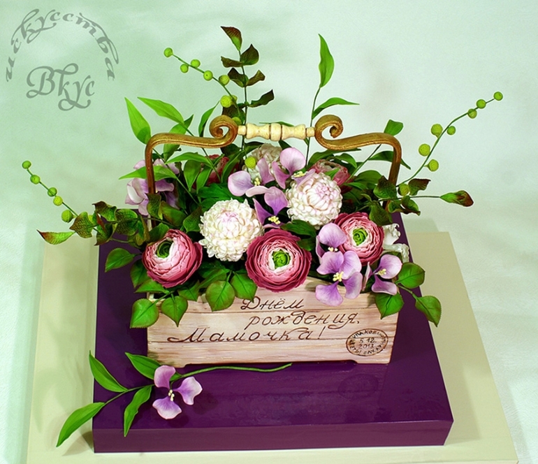 Торт "Любимые цветы")))