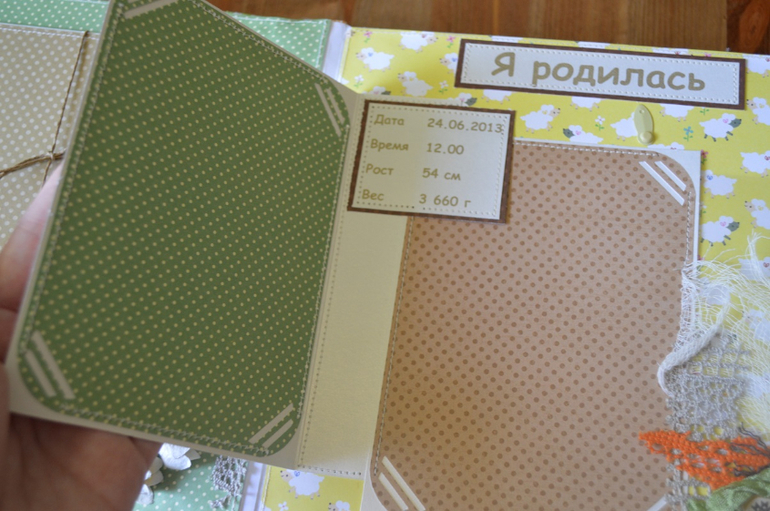 Альбом первого годика для Софьи