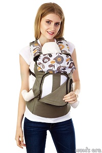 Летняя модель — рюкзак-переноска "Цветы".