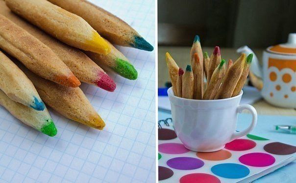 Цветные карандаши к чаю