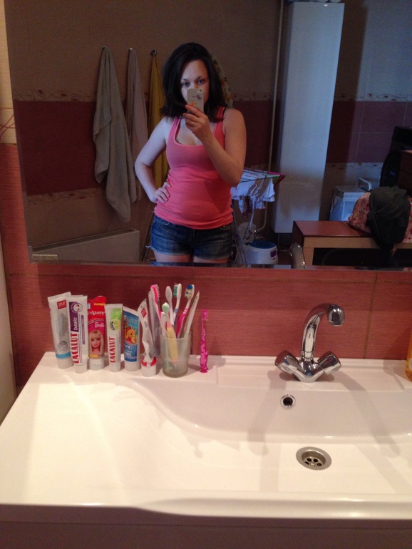 7 дней после родов!!! Мой пуз!!!