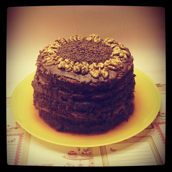 Шоколадный мини-тортик:)