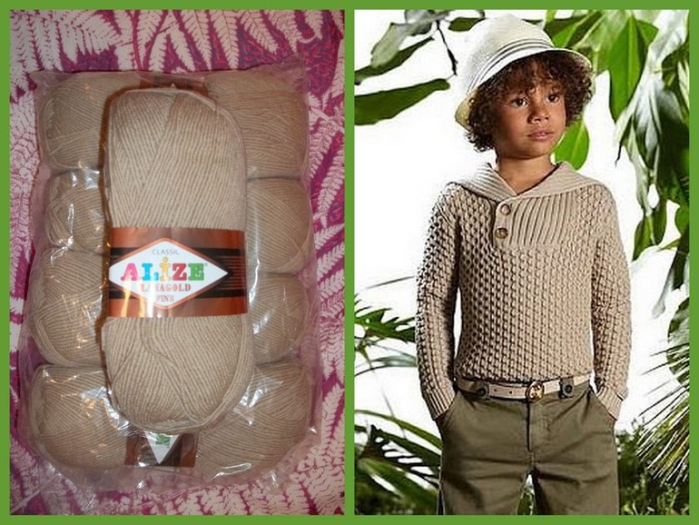 джемпер для маленького Мачо )))