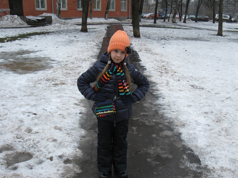 Выгуливали сегодня полосочки: шарфик и конечно же сумочку)))