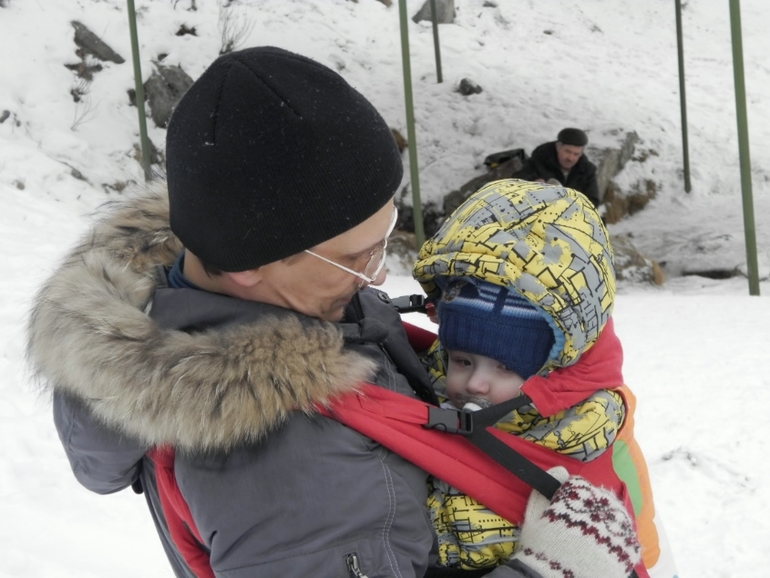 слингопрогулка слингопапы