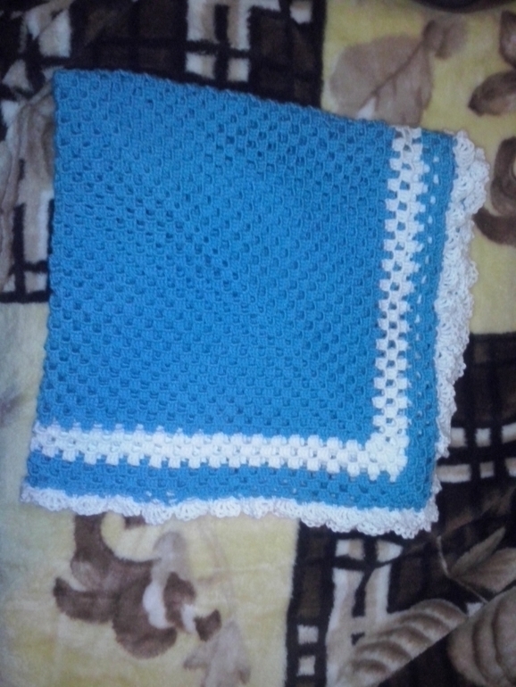 наконец то плед готов