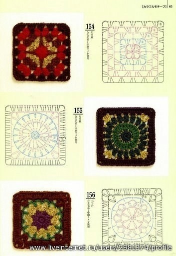 Квадратные схемы для пледов