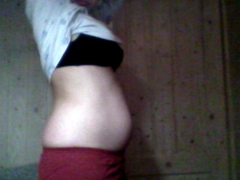 Вот такой у меня животик)) 27я неделя