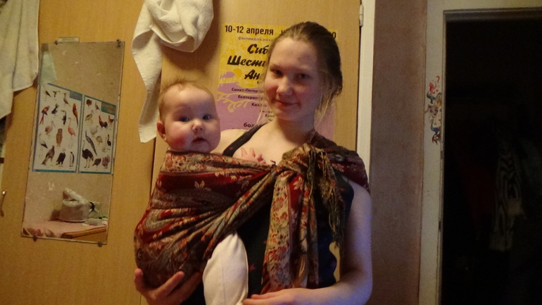 В обычном шарфе