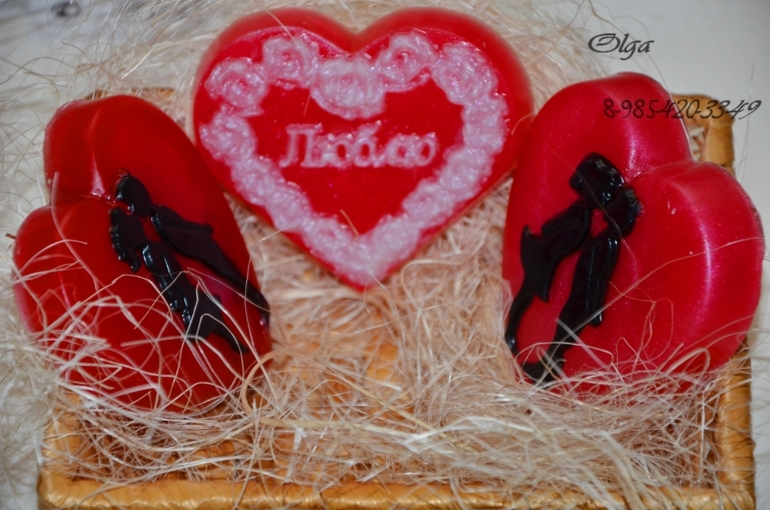 Вот такие наборчики ко дню святого Валентина.