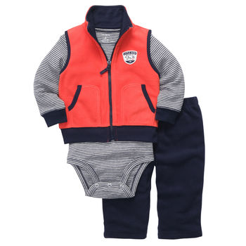 Carters комплект с флисовой жилеткой «Капитан Вселенной» оранжевый