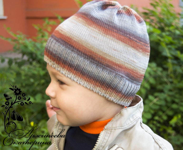 Хлопковая шапочка для мальчика на заказ всего за 1 день.