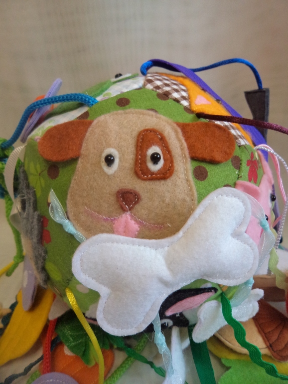 Развивающий мячик "Кто что ест"