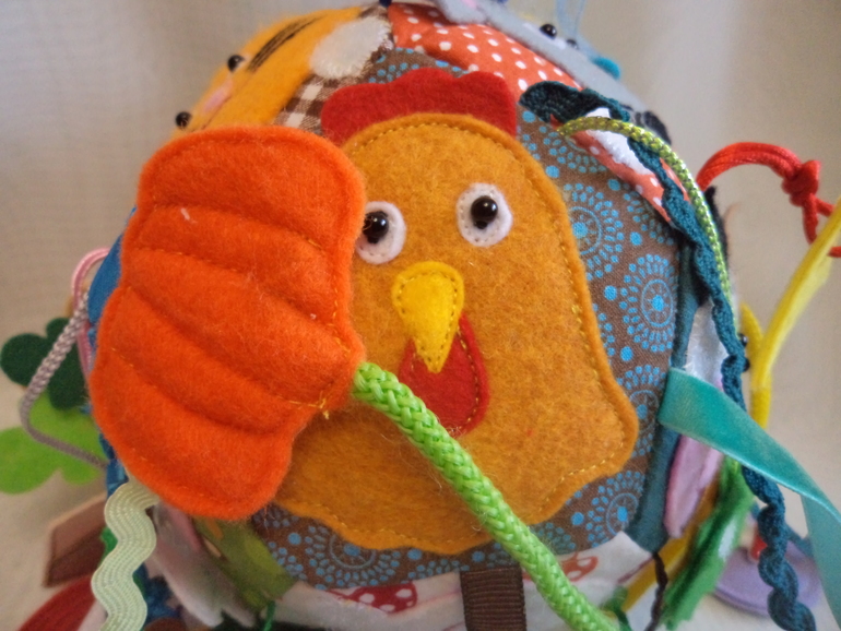 Развивающий мячик "Кто что ест"