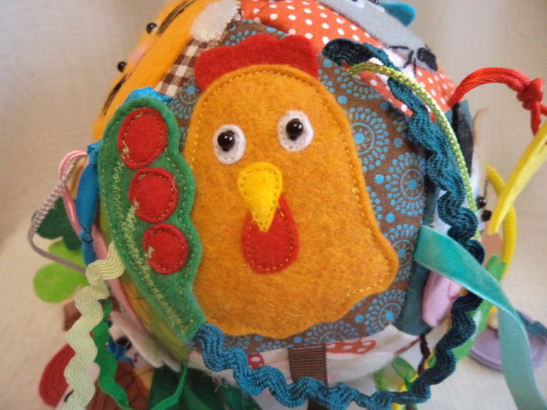 Развивающий мячик "Кто что ест"