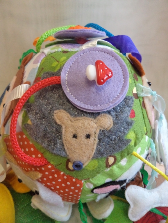 Развивающий мячик "Кто что ест"