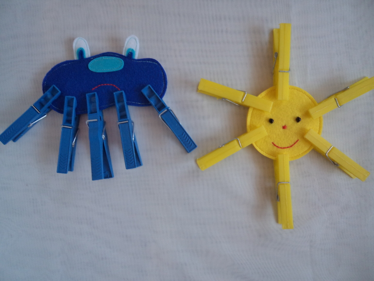 Фетровый набор для игр с прищепками (обновлённый)