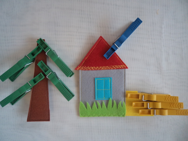 Фетровый набор для игр с прищепками (обновлённый)