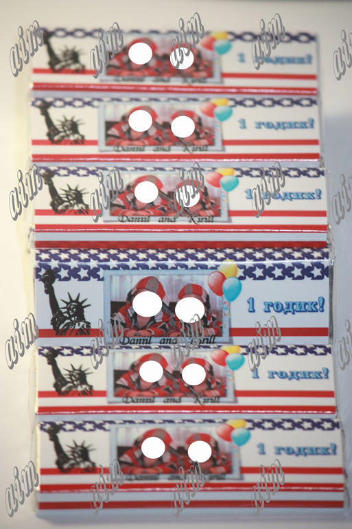 Набор для ДР в стиле "Американского флага"