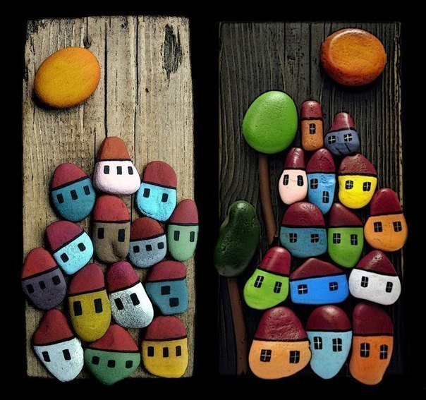 Камни и галька. Идеи творчества с детьми и не только…