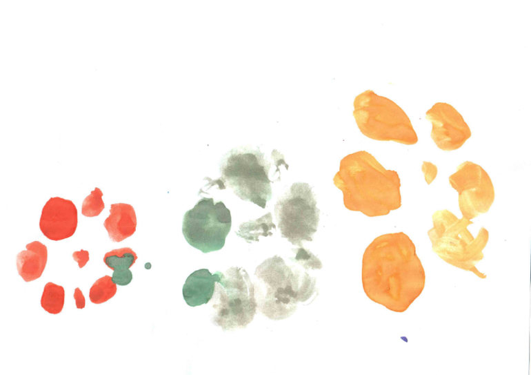 Художества Лисёнка. Цветы для мамы.(Алиса 3 года и 2 месяц)