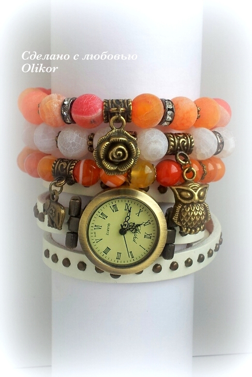 Сет с часами "Оранжевое настроение"