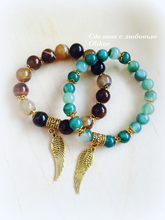 Сет из двух браслетов "Крылья"