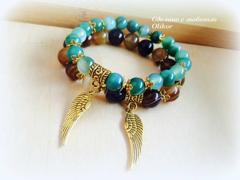 Сет из двух браслетов "Крылья"