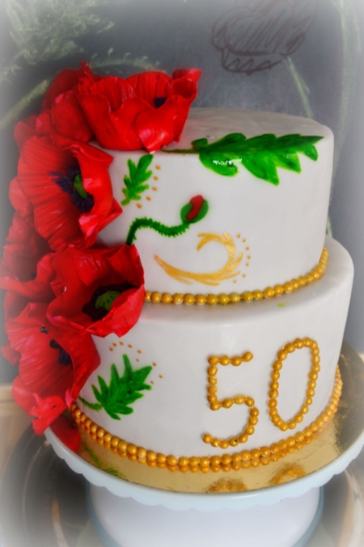 Торт с маками