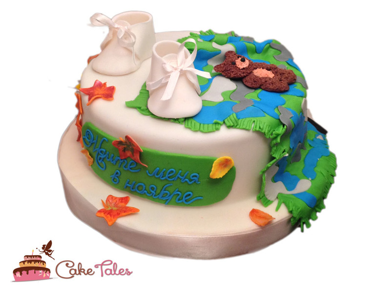 Торт с пинетками