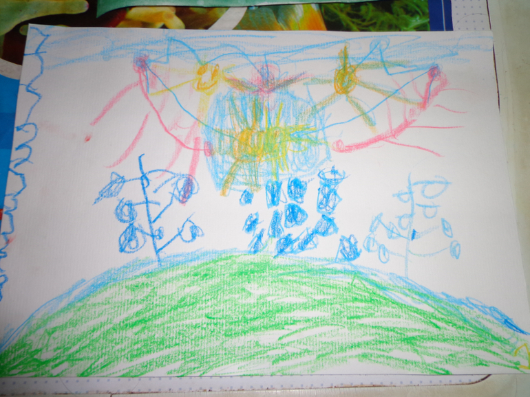 Рисование солью