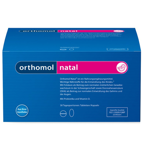 Витамины ORTHOMOL NATAL из Германии