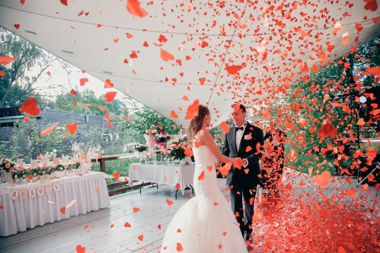 Шпильки с коралловыми розочками из японской глины