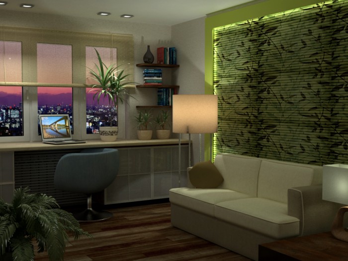 Стол-подоконник и ...декор окна. Как спрятать трубы?