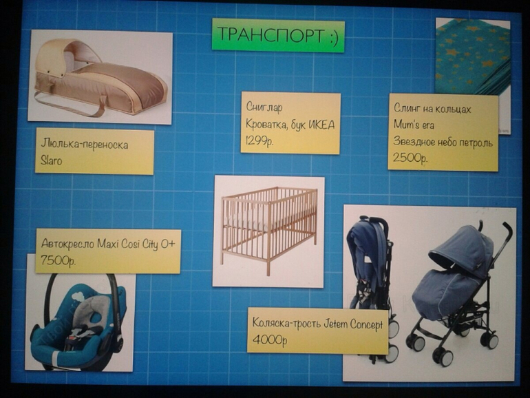 Список  покупок младшему