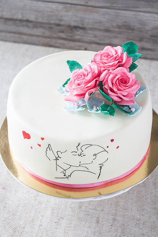 Романтичный торт
