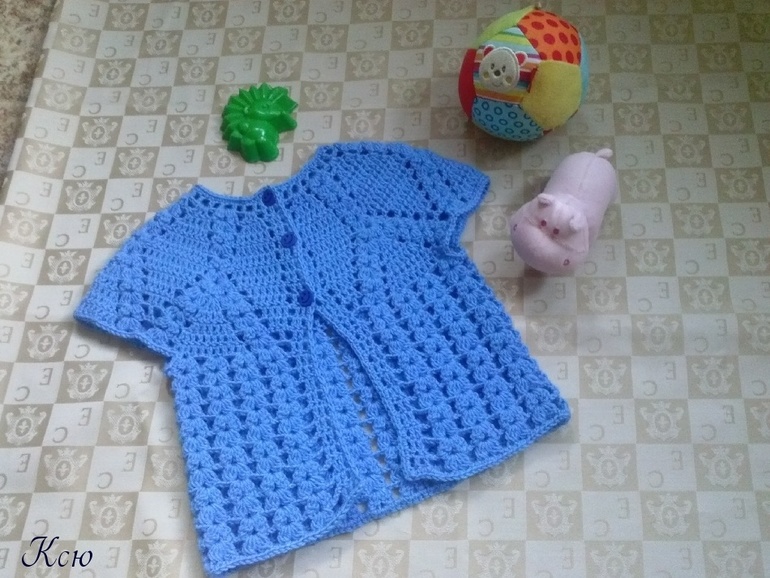 Кофта для девочки крючком