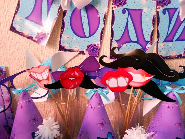 Лилово-бирюзовое годовасие