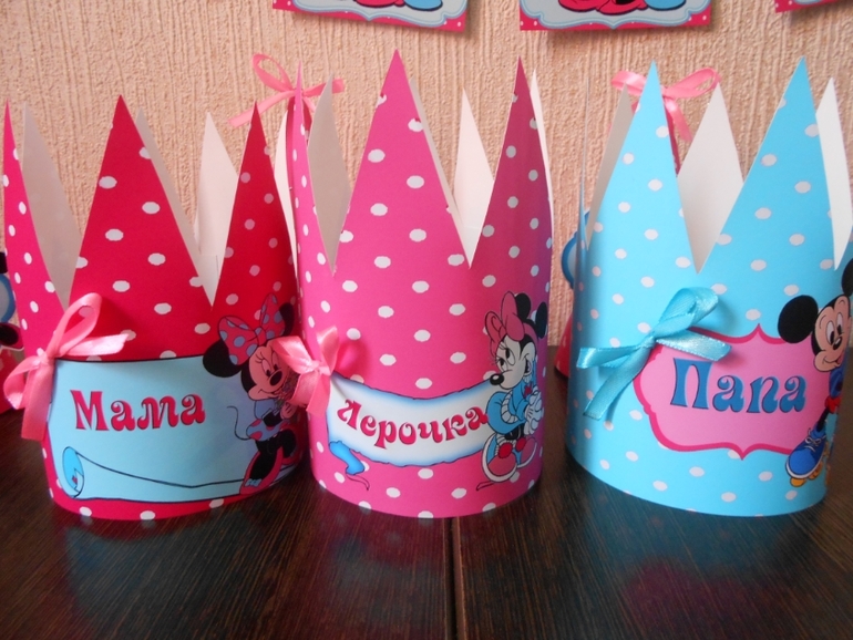 "Минни маус" Розово-Бирюзовый набор