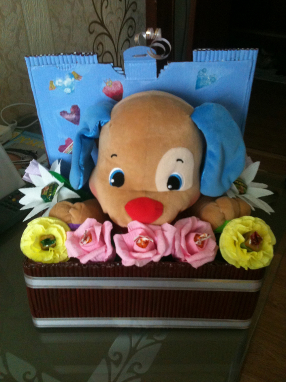 Сладкие букеты еще одно хобби:)