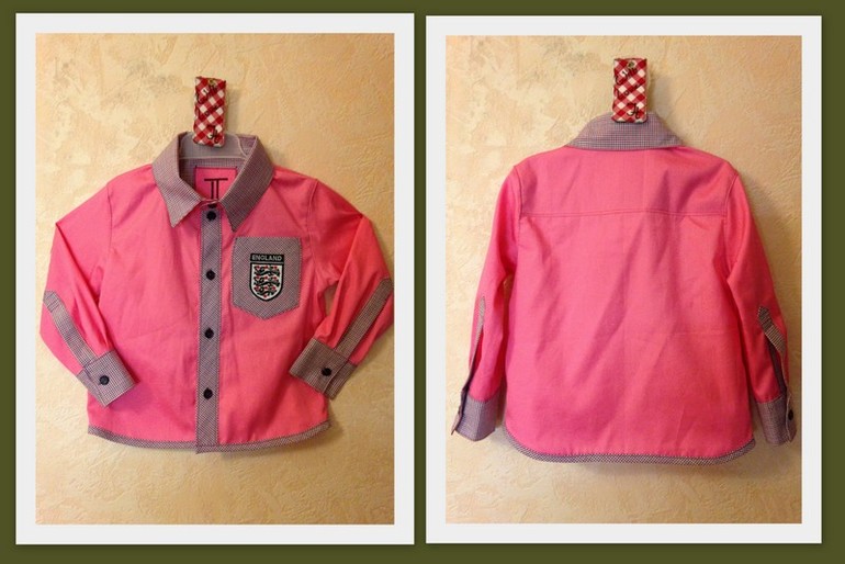 рубашка для мальчика "Колледж"