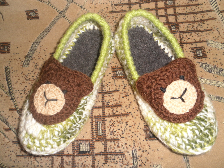 Моя вязанная обувь для деток